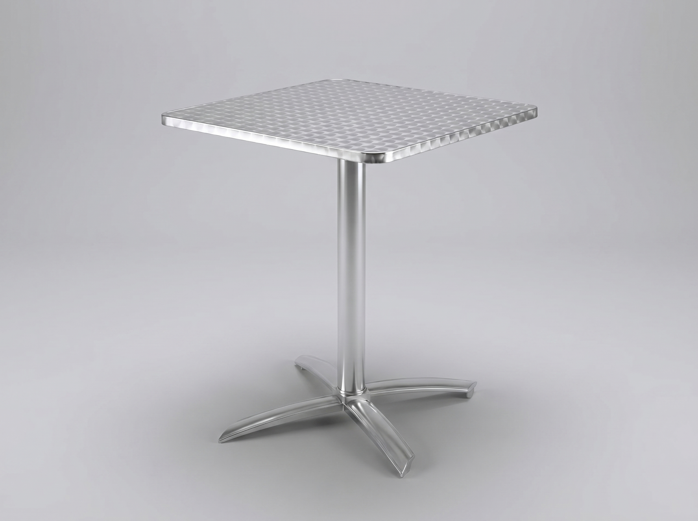 Buitentafel Lumi Inklapbaar 60x60cm Buitenruimte Aluminium en roestvrij staal