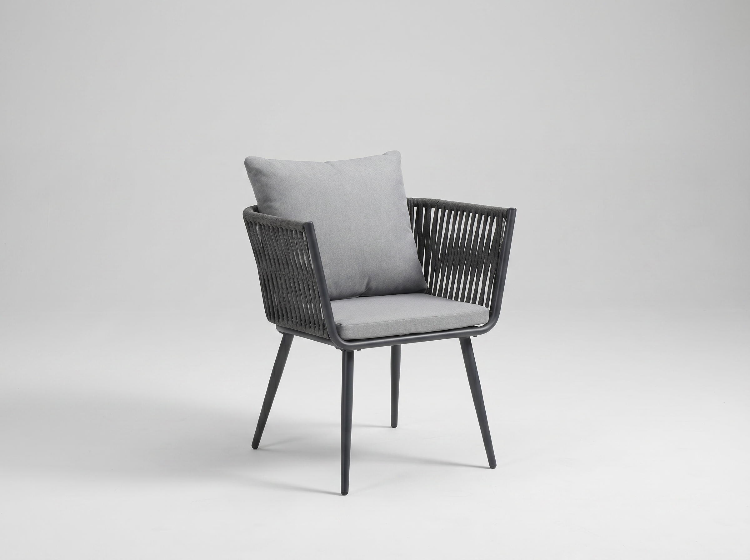 Buitenstoel Siena met aluminium frame voor buiten Fauteuil antraciet