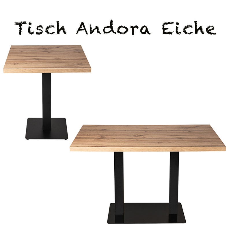 Tisch Andora Eiche Restauranttisch Bistrotisch Gastrotisch-ING10673M