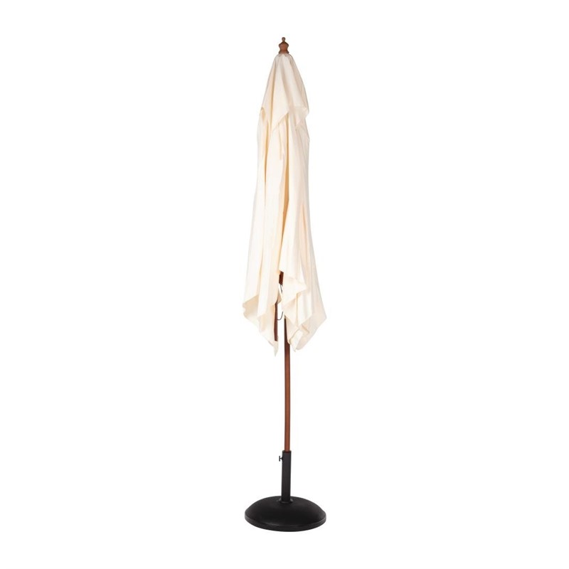 Sonnenschirm Outdoor Schirm Trekkingschirm Creme Quadratisch 2,5m-ING10677