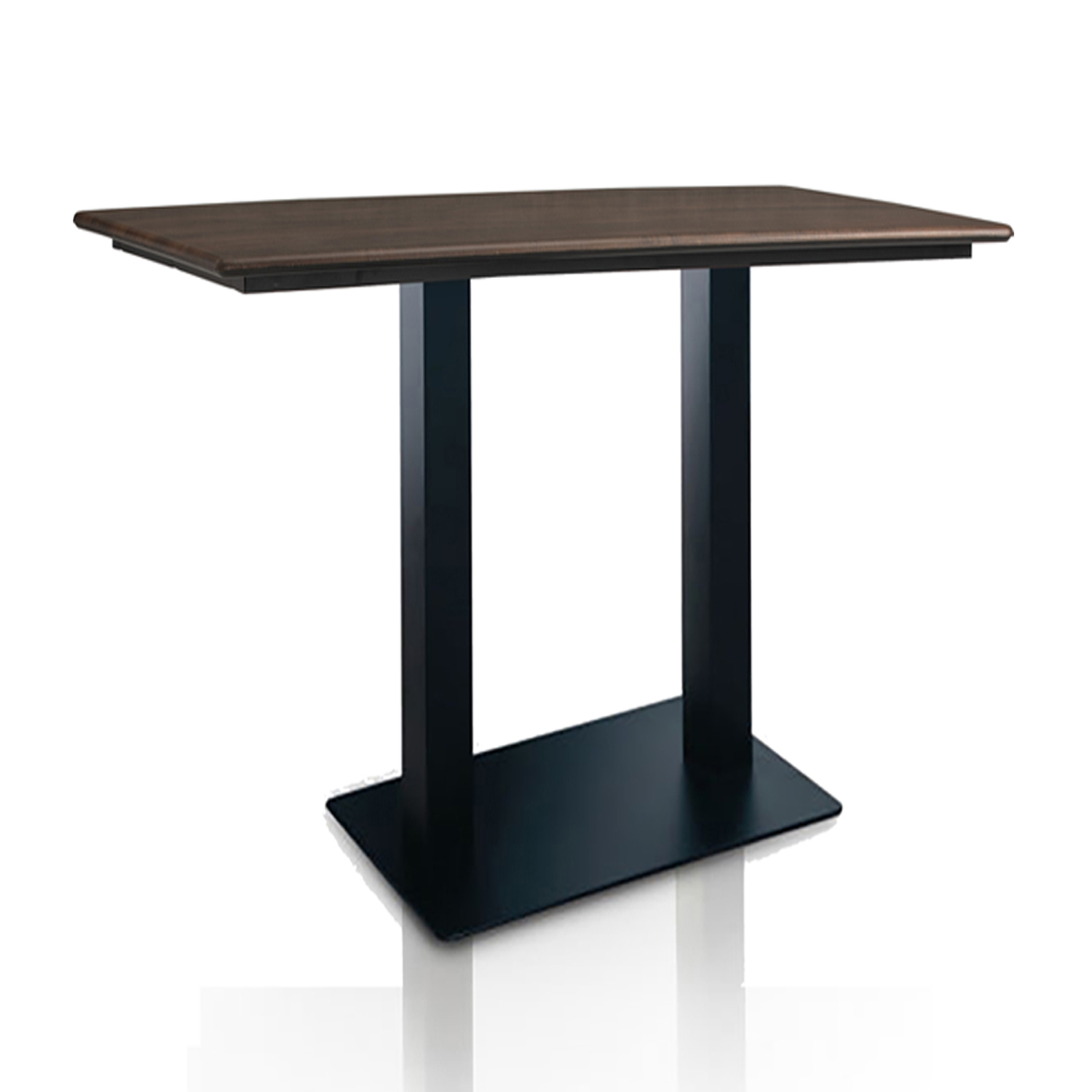 Outdoor Stehtisch Catania Walnuss Außenbereich Compact HPL Tischplatte-ING10915.3