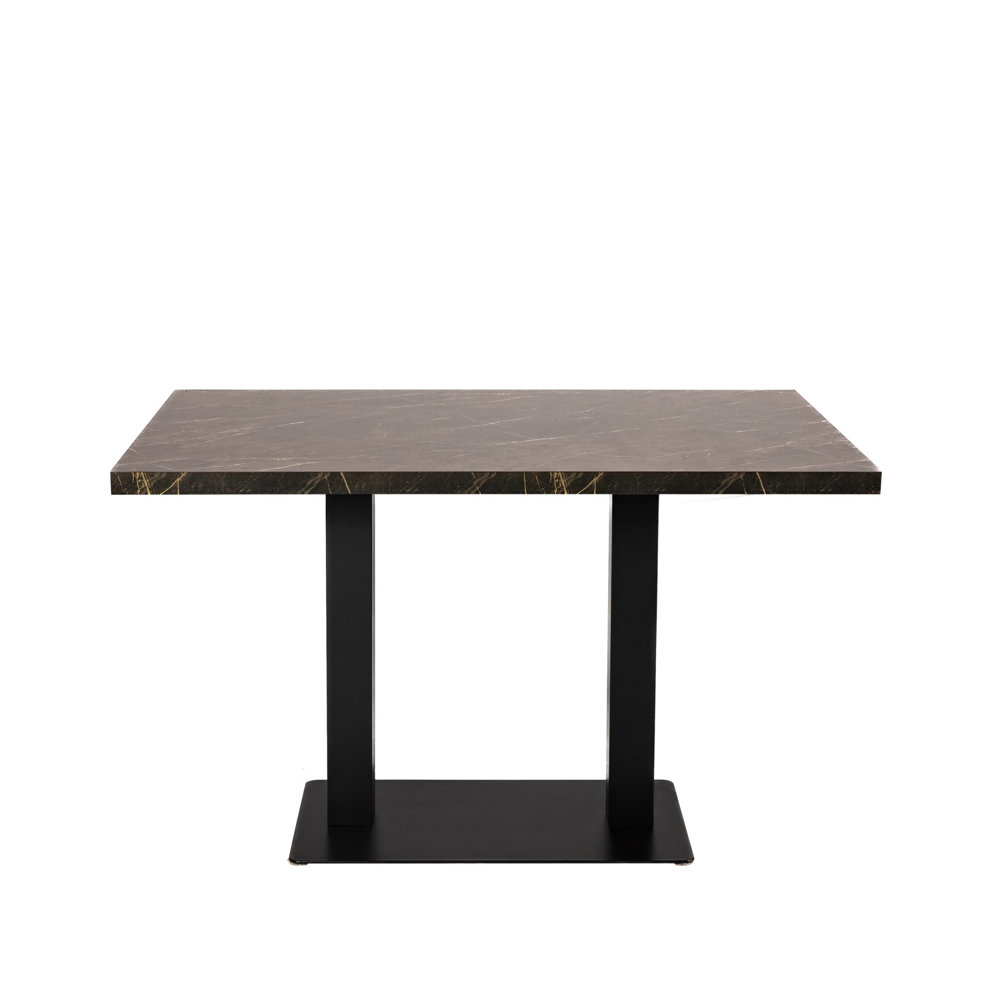 Restauranttafel Catania Bruin marmerlook 120x80cm Bistrotafel Gastentafel