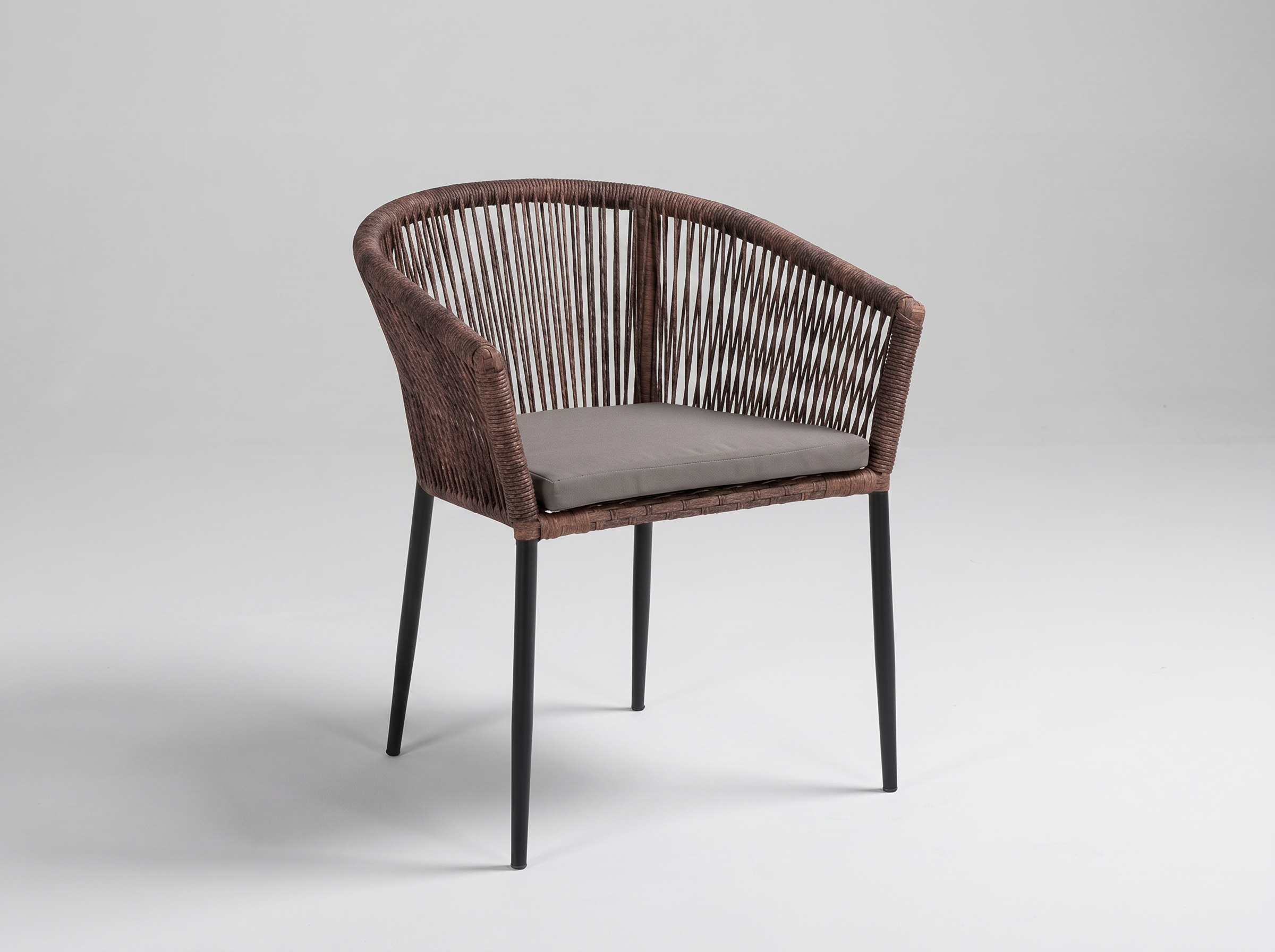 Buitenstoel Siena met aluminium frame voor buiten Fauteuil antraciet