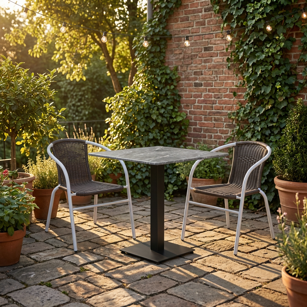 Polyrattan stoel Mardin Bruin