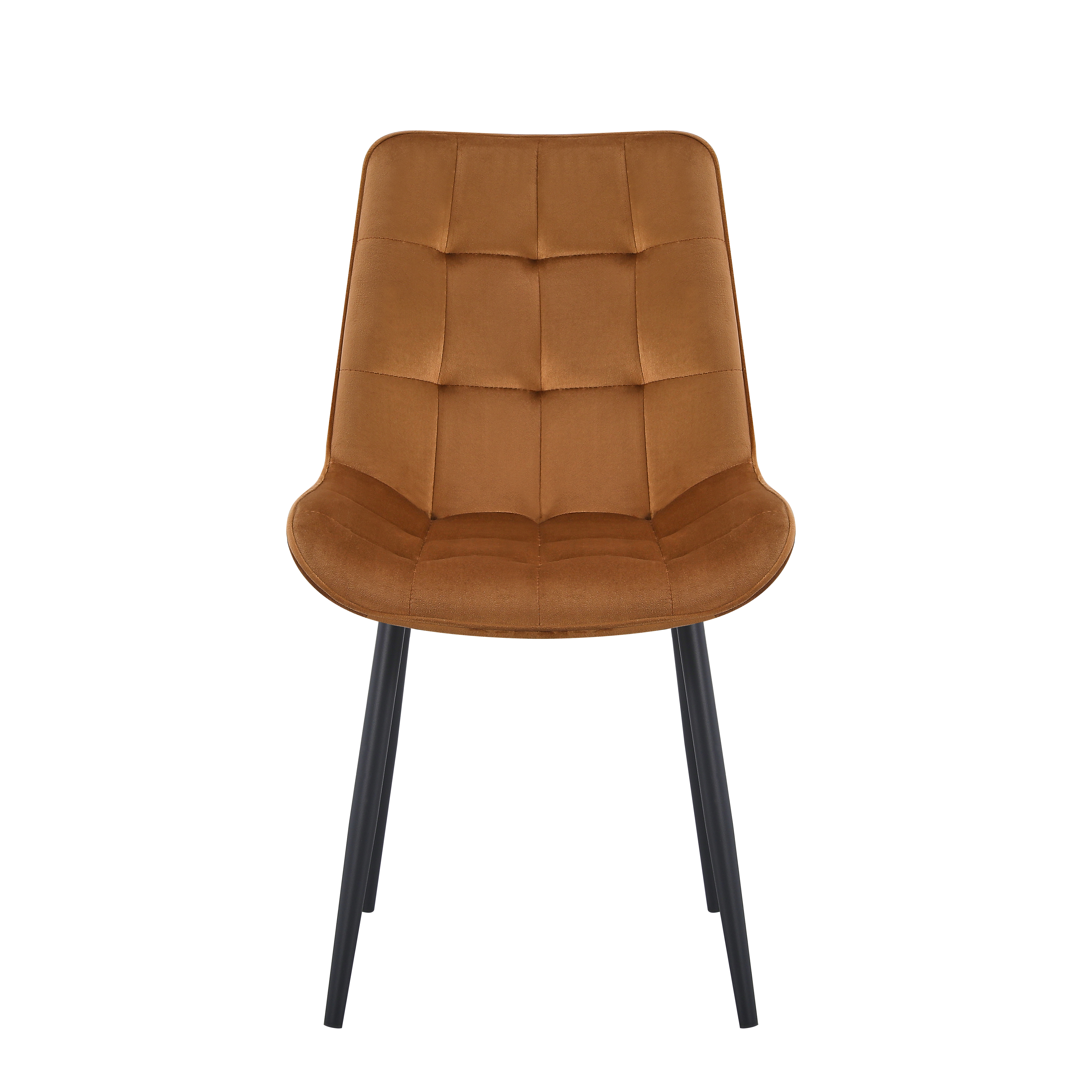 Restaurant Bistro Stuhl Estefania Chesterfield Stoff Hellbraun