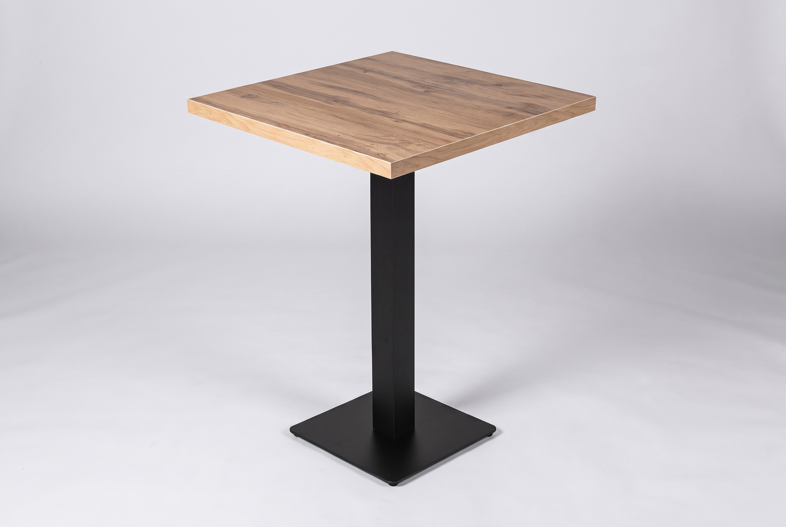 Stehtisch 60x60cm Eiche helle Holzoptik Hochtisch Bartisch