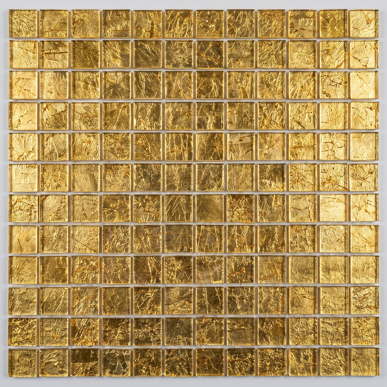 Glasmosaik Lille Gold Metalloptik
