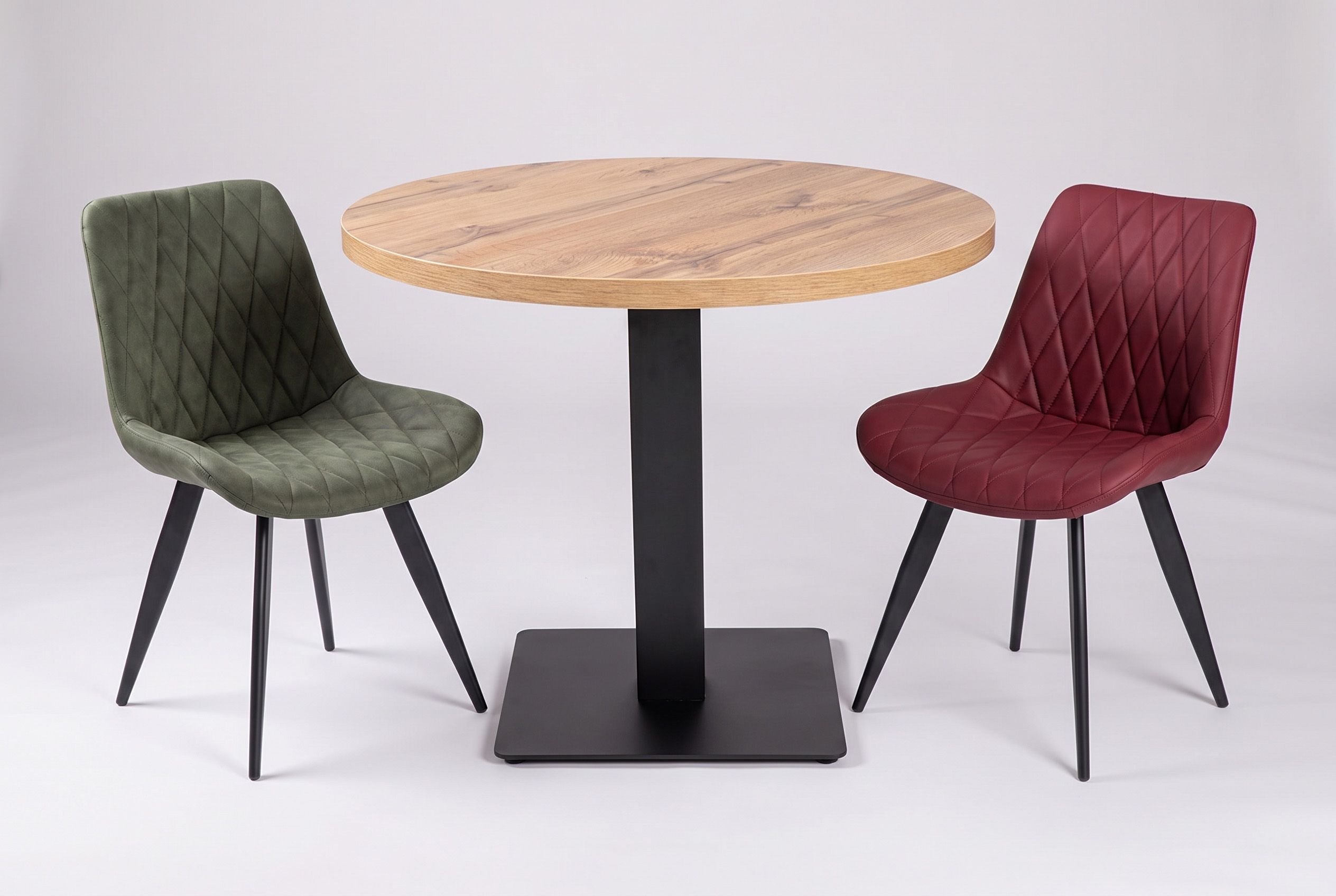Andora tafel rond 80cm eiken restauranttafel bistrotafel gastentafel