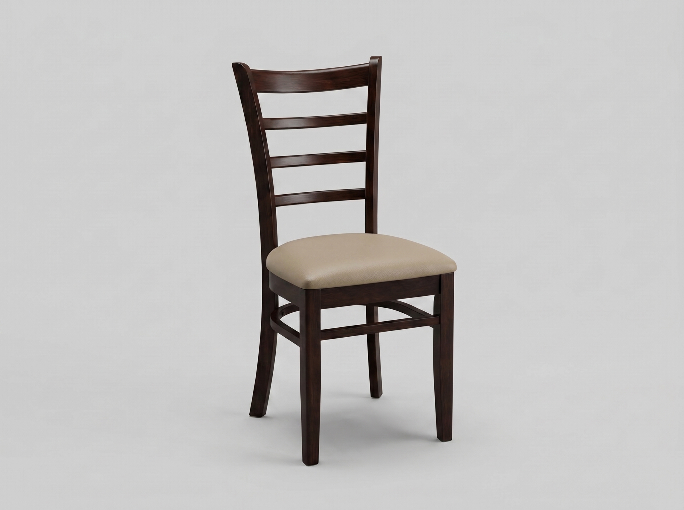 Restaurant bistrostoel Lily Gastro kunstleer rood, bruin en beige