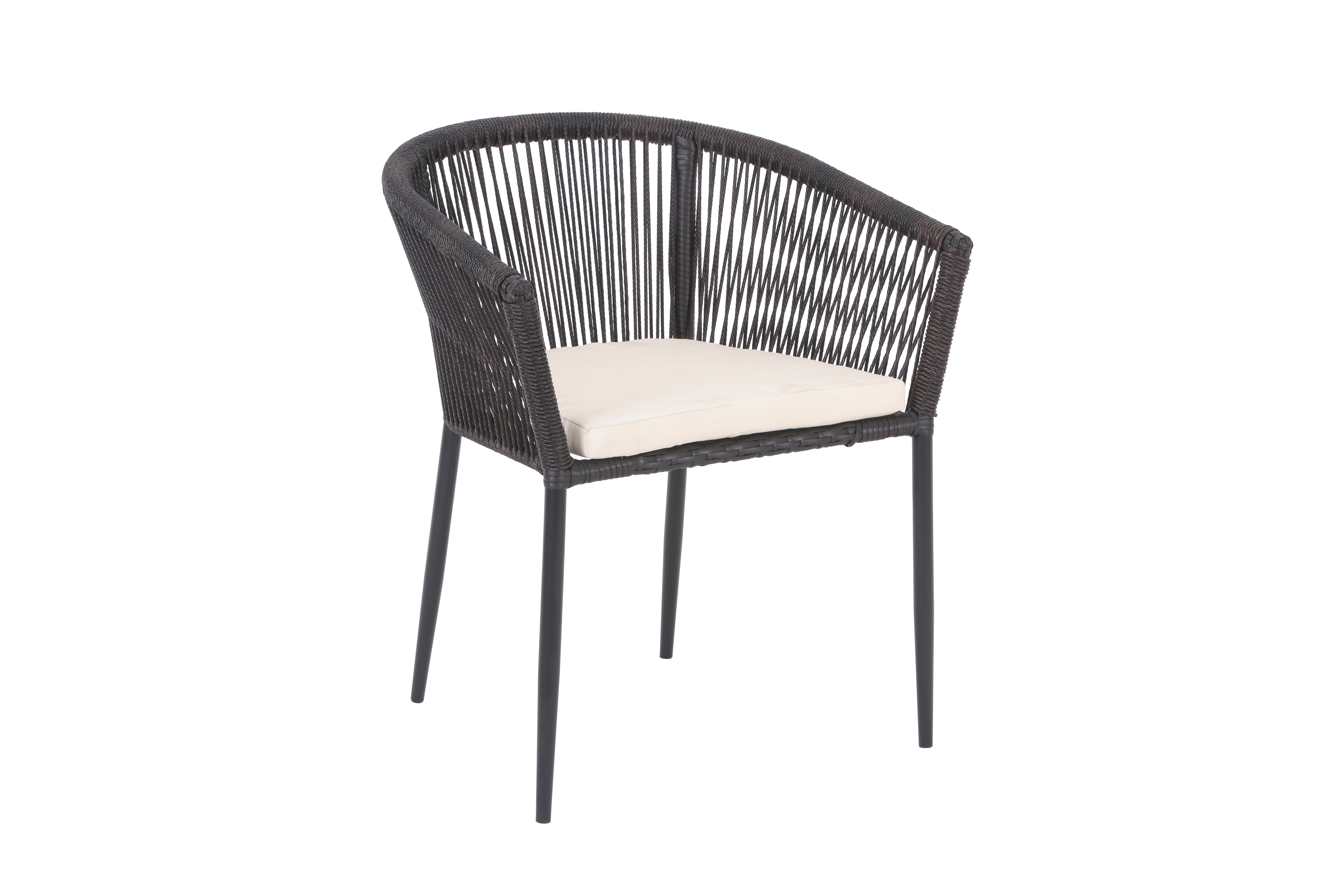 Buitenstoel Siena met aluminium frame voor buiten Fauteuil antraciet Buitenstoel Siena met aluminium frame voor buiten Fauteuil antraciet